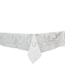 Load image into Gallery viewer, 100% Cotton Beige Hand-Embroidered Viana's Made in Portugal Tablecloth