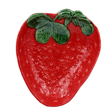Load image into Gallery viewer, Faiobidos Hand-Painted Ceramic Strawberry Serving Platter