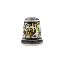 Load image into Gallery viewer, Coimbra Ceramics Hand-painted Decorative Thimble XVII Cent Recreation #247-1