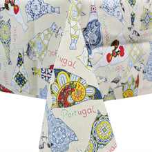 Load image into Gallery viewer, 100% Cotton Yellow Codfish Made in Portugal Tablecloth