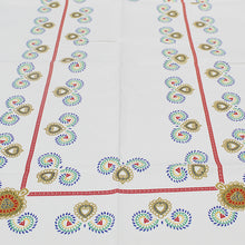 Load image into Gallery viewer, 100% Cotton Red Good Luck Rooster Made in Portugal Tablecloth