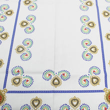 Load image into Gallery viewer, 100% Cotton Blue Good Luck Rooster Made in Portugal Tablecloth