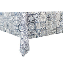 Load image into Gallery viewer, 100% Cotton Portugal Blue Tile Azulejo Made in Portugal Tablecloth