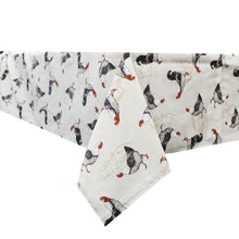 Load image into Gallery viewer, 100% Cotton Farmhouse Rooster Made in Portugal Tablecloth