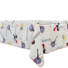 Load image into Gallery viewer, 50% Cotton and Polyester Fado Guitar Regional Made in Portugal Tablecloth