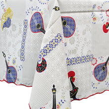 Load image into Gallery viewer, 50% Cotton and Polyester Fado Guitar Regional Made in Portugal Tablecloth