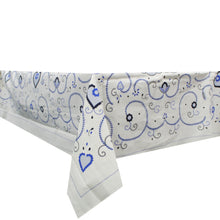 Load image into Gallery viewer, 100% Cotton Blue Viana Style Made in Portugal Tablecloth