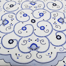 Load image into Gallery viewer, 100% Cotton Blue Viana Style Made in Portugal Tablecloth