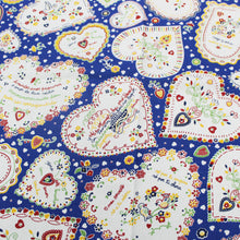 Load image into Gallery viewer, 100% Cotton Namorados Blue Made in Portugal Tablecloth