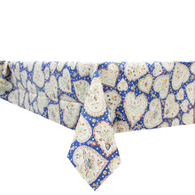 Load image into Gallery viewer, 100% Cotton Namorados Blue Made in Portugal Tablecloth