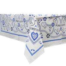 Load image into Gallery viewer, 100% Cotton Viana Heart Made in Portugal Tablecloth