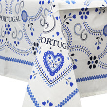 Load image into Gallery viewer, 100% Cotton Viana Heart Made in Portugal Tablecloth