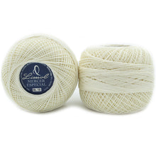 Load image into Gallery viewer, Limol Size 10 Neutral 50 Grs 100% Egyptian Cotton Special Mercerized Crochet Thread Ball Set