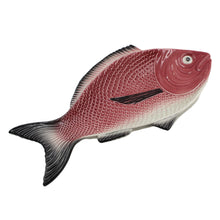 Load image into Gallery viewer, Faiobidos Hand-Painted Ceramic Red Fish Platter
