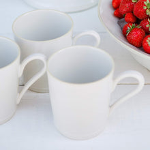 Load image into Gallery viewer, Costa Nova Beja 12 oz. White Cream Mug Set