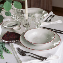 Load image into Gallery viewer, Costa Nova Beja 11" White Red Dinner Plate Set