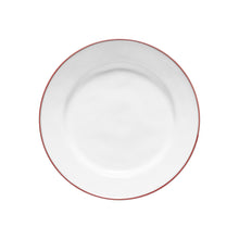Load image into Gallery viewer, Costa Nova Beja 11" White Red Dinner Plate Set