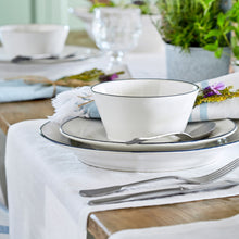 Load image into Gallery viewer, Costa Nova Beja 6" White Blue Soup/Cereal Bowl Set