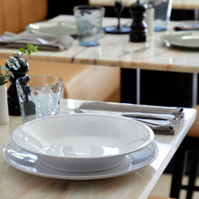 Load image into Gallery viewer, Costa Nova Friso 10" White Soup/Pasta Plate Set