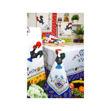 Load image into Gallery viewer, 100% Cotton Limol Rooster Yellow Made in Portugal Tablecloth
