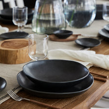Load image into Gallery viewer, Costa Nova Livia 9" Matte Black Pasta Bowl Set