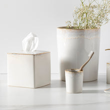 Load image into Gallery viewer, Casafina Taormina White Gold Waste Basket