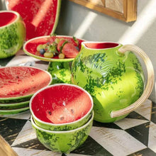 Load image into Gallery viewer, Bordallo Pinheiro Watermelon 186 oz. Salad Bowl
