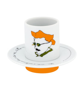 Vista Alegre Heteronimos Coffee Cups & Saucers, Set of 4