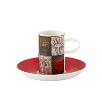 Load image into Gallery viewer, Vista Alegre Afrika Coffee Cup and Saucer, Set of 4
