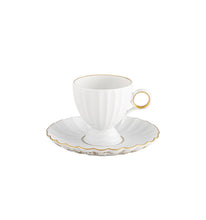 Load image into Gallery viewer, Vista Alegre 200 Anos Coffee Cup and Saucer
