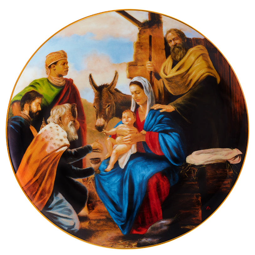 Vista Alegre Decorative Collectible Christmas Plate, 2025