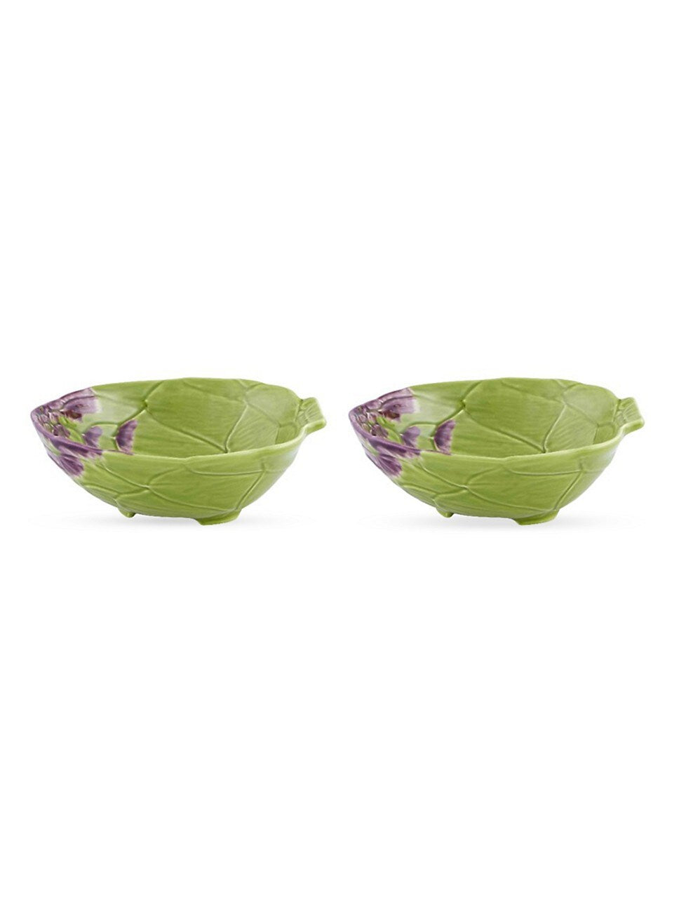 Bordallo Pinheiro Artichoke Green Pasta Plate, Set of 2
