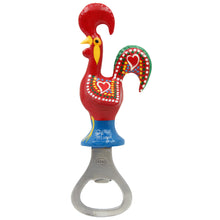 Load image into Gallery viewer, Traditional Hand-Painted Portuguese Good Luck Rooster Bottle Opener

