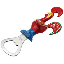 Load image into Gallery viewer, Traditional Hand-Painted Portuguese Good Luck Rooster Bottle Opener
