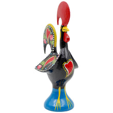 Load image into Gallery viewer, Traditional Hand-Painted Portuguese Good Luck Rooster Metal Figurine, 10&quot;

