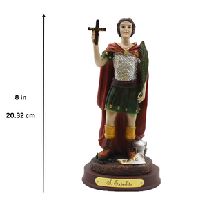 8" Saint Expeditus Religious Statue Made in Portugal