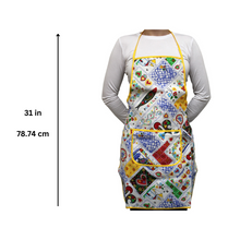 Load image into Gallery viewer, 100% Cotton Portuguese Tiles Kitchen Apron
