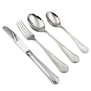 Dalper Pacifico 130-Piece Silverware Flatware Cutlery Stainless Steel 12 Person Set