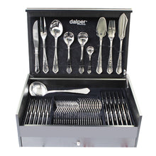 Load image into Gallery viewer, Dalper Pacifico 130-Piece Silverware Flatware Cutlery Stainless Steel 12 Person Set
