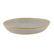 Load image into Gallery viewer, Casa Alegre Gold Stone White Soup/Pasta Plate, Set of 4
