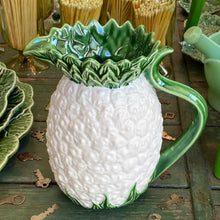 Load image into Gallery viewer, Bordallo Pinheiro Pineapple Pitcher White
