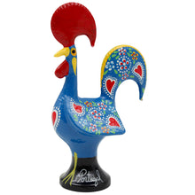 Load image into Gallery viewer, Traditional Hand-Painted Portuguese Good Luck Rooster Metal Figurine, 5.5&quot;
