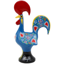 Load image into Gallery viewer, Traditional Hand-Painted Portuguese Good Luck Rooster Metal Figurine, 5.5&quot;
