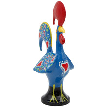 Load image into Gallery viewer, Traditional Hand-Painted Portuguese Good Luck Rooster Metal Figurine, 5.5&quot;
