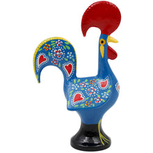 Load image into Gallery viewer, Traditional Hand-Painted Portuguese Good Luck Rooster Metal Figurine, 5.5&quot;
