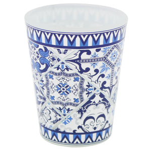 Set of 4 Portuguese Shot Glasses – Blue & White Azulejo Tile Design