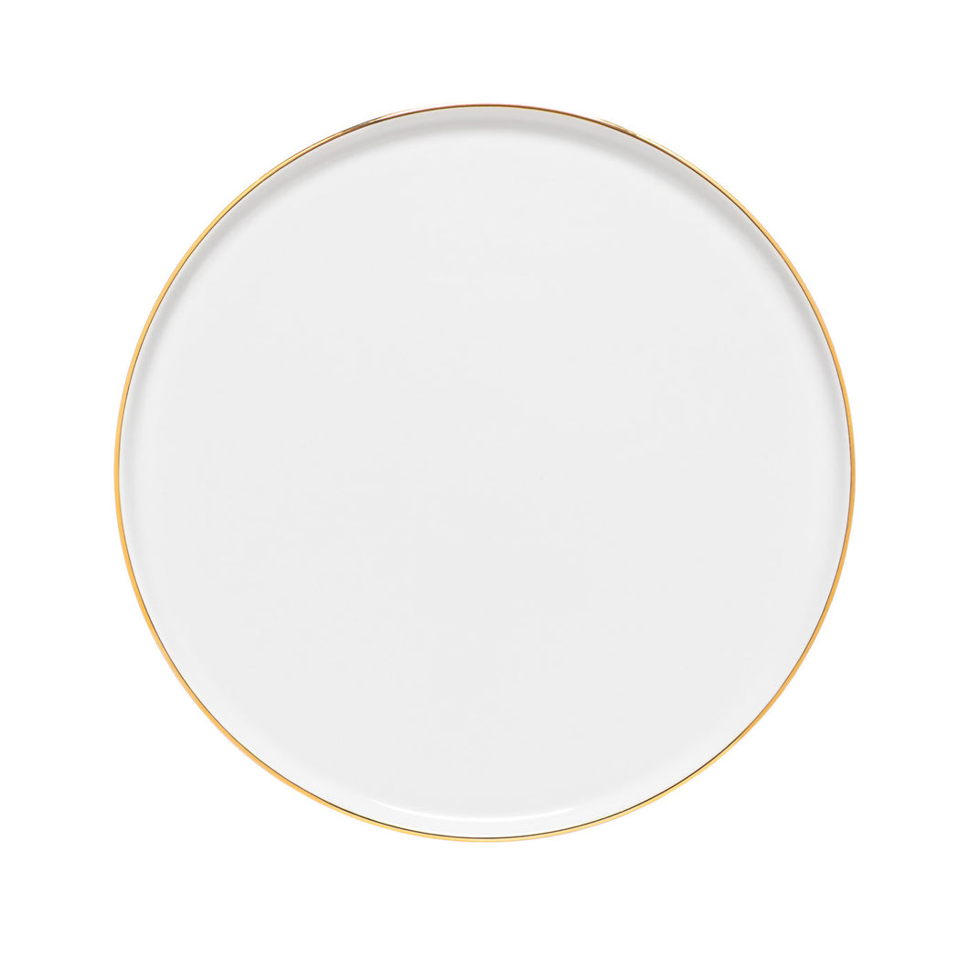 Costa Nova Resonance White Gold Salad/Dessert Plate Set