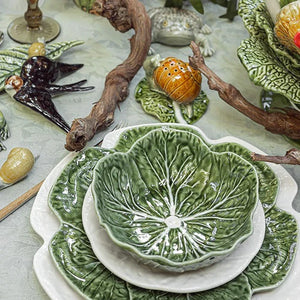 Bordallo Pinheiro Cabbage 13 oz. Bowl, Set of 4