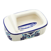 Load image into Gallery viewer, Portuguese Azulejo Ceramic Decorative Sardine Can - Blue &amp; White Tile Pattern
