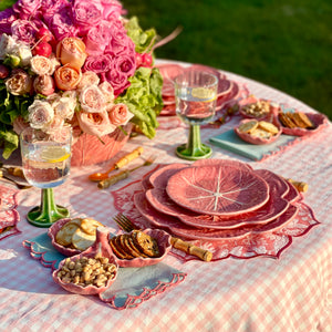 Bordallo Pinheiro Cabbage Pink Small Bowl, Set of 4